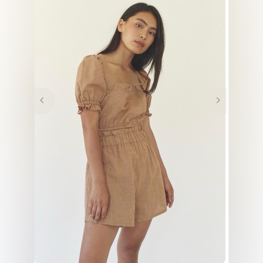 EUC Lykke Wullf Linen Set in Pecan
